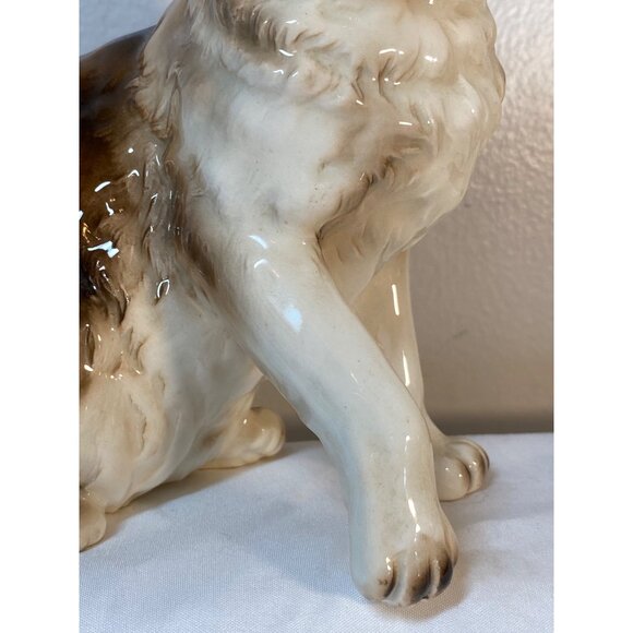 VTG Andrea by Sadek  Tabby Cat Blue Eye Ceramic Figure Tilden Thurber 2611 Japan - Picture 4 of 14